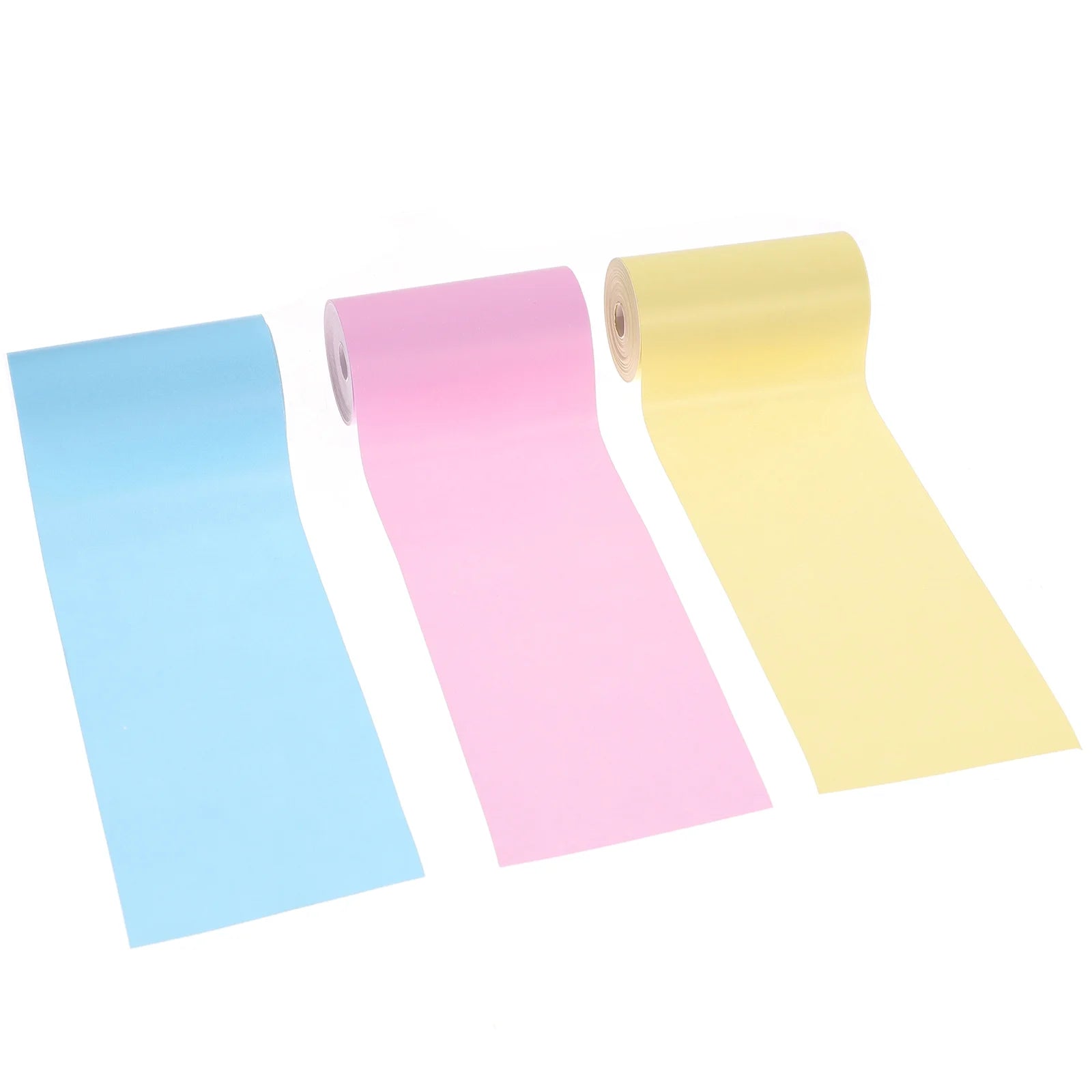 OFFIGAM 4Pcs Assorted Color Thermal Sticker Paper Rolls Resistant to Oil and Water